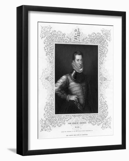 Philip Sidney, 16th Century English Soldier, Statesman, Poet, and Patron of Poets, C1840-Antonis Mor-Framed Giclee Print
