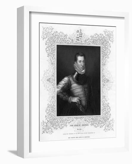 Philip Sidney, 16th Century English Soldier, Statesman, Poet, and Patron of Poets, C1840-Antonis Mor-Framed Giclee Print