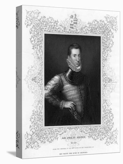 Philip Sidney, 16th Century English Soldier, Statesman, Poet, and Patron of Poets, C1840-Antonis Mor-Stretched Canvas