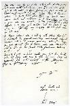 Letter from Sir Philip Sidney to Robert Dudley, Earl of Leicester, 2nd February 1586-Philip Sidney-Mounted Giclee Print