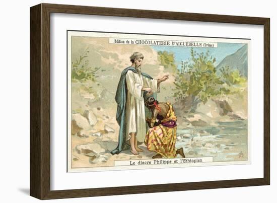 Philip the Evangelist Baptising the Ethiopian Eunuch-null-Framed Giclee Print