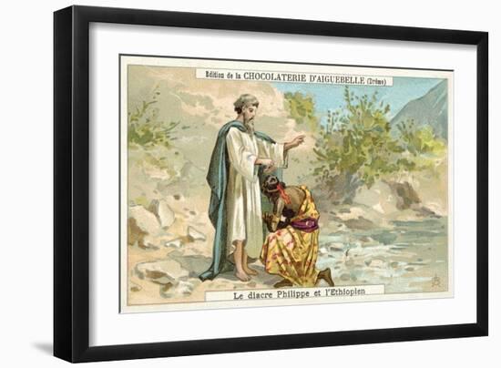 Philip the Evangelist Baptising the Ethiopian Eunuch-null-Framed Giclee Print