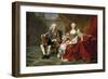 Philip V and Elisabeth Farnese, Ca. 1743-Louis-Michel van Loo-Framed Giclee Print