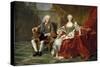 Philip V and Elisabeth Farnese, Ca. 1743-Louis-Michel van Loo-Stretched Canvas
