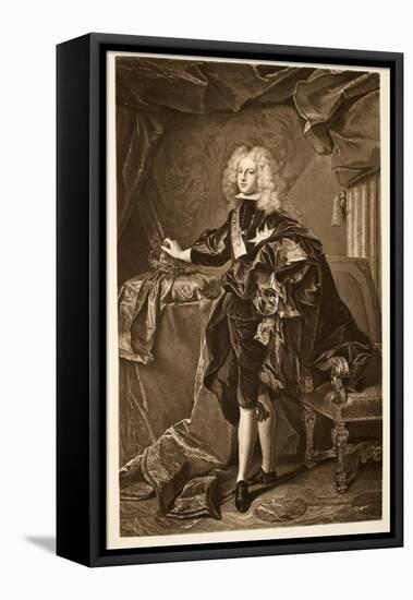 Philip V King of Spain C.1700, Pub. 1902-Hyacinthe Rigaud-Framed Stretched Canvas