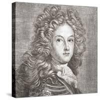 Philip V, King of Spain. Portrait (Print)-Joseph (after) Vivien-Stretched Canvas