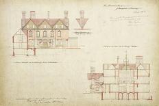 Plans and Elevations for the Red House, Bexley Heath, 1859-Philip Webb-Giclee Print