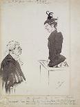 Lead Pencil Sketch by Phil May, C19th Century (1903-1904)-Philip William May-Mounted Giclee Print