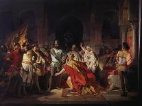 Humiliation of Emperor Frederick Barbarossa by Henry the Lion 1176-Philipp Foltz-Stretched Canvas