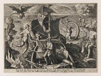 The Colossus of Rhodes after Maarten Van Heemskerck, 1572-Philipp Galle-Framed Giclee Print