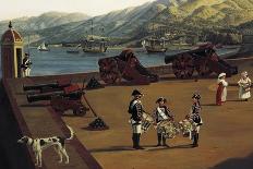 Fortress in Pizzo Calabro, with Cannons and Drummers-Philipp Hackert-Framed Giclee Print