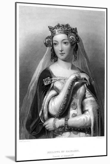 Philippa of Hainault, Queen Consort of Edward III-WH Egleton-Mounted Giclee Print