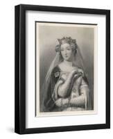 Philippa of Hainault Queen of Edward III of England-W.h. Egleton-Framed Art Print