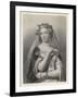 Philippa of Hainault Queen of Edward III of England-W.h. Egleton-Framed Art Print