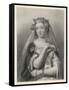 Philippa of Hainault Queen of Edward III of England-W.h. Egleton-Framed Stretched Canvas