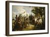 Philippe-Auguste à la bataille de Bouvines, le 27 juillet 1214-Horace Vernet-Framed Giclee Print