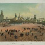 The Cathedral Square in the Moscow Kremlin, Ca 1848-Philippe Benoist-Giclee Print
