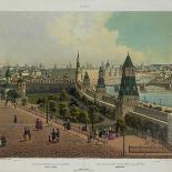The Basil Cathedral at the Red Square in Moscow, Ca 1848-Philippe Benoist-Giclee Print