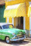 Cuba Fuerte Collection Panoramic - Orange Chevy-Philippe Hugonnard-Photographic Print