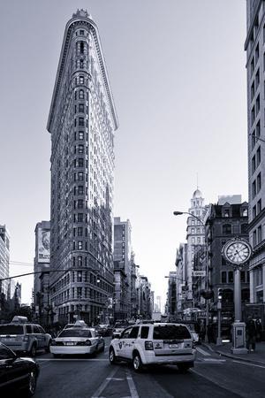 Stampa Su Tela Canvas Artery8 - Flat Iron Building New York - Foto Vintage - 81x61 Cm - Quadro Da Parete