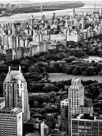 Uptown Manhattan and Central Park from the Viewing Deck of Rockefeller Center, New York