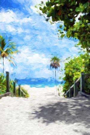 White Sand Beach II - In the Style of Oil Painting