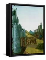 Philippe III Le Hardi (1245-1285), French King 1270-1285, Captures the Castle Foix-Jean Fouquet-Framed Stretched Canvas