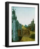 Philippe III Le Hardi (1245-1285), French King 1270-1285, Captures the Castle Foix-Jean Fouquet-Framed Giclee Print