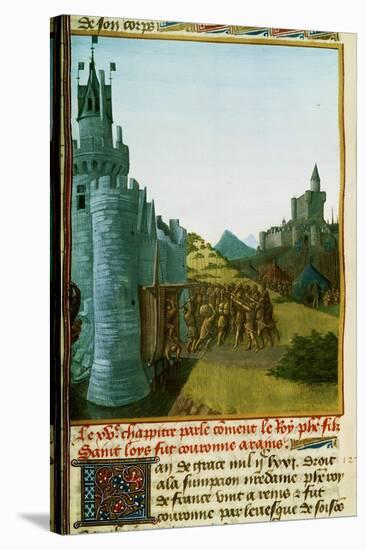 Philippe III le Hardi,French King 1270-1285,captures the castle Foix to avenge the murder of Arnaud-Jean Fouquet-Stretched Canvas