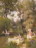 Sunday in the Park-Philippe Jacques Linder-Framed Giclee Print