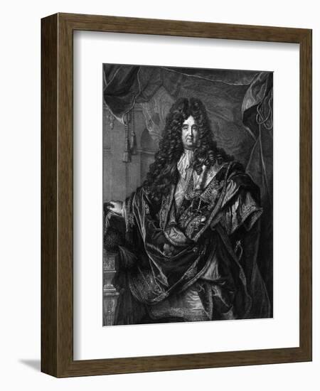 Philippe Marquis Dangeau-Hyacinthe Rigaud-Framed Art Print