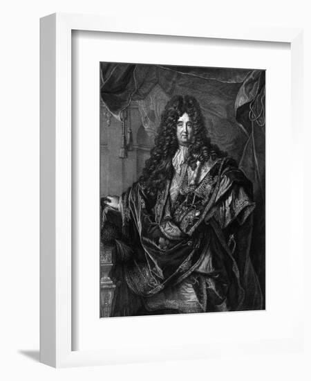 Philippe Marquis Dangeau-Hyacinthe Rigaud-Framed Art Print