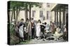 Philippe Pinel Releasing Mental Patients at La Salpetriere from their Bonds, 1796-null-Stretched Canvas