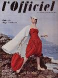 L'Officiel - Robe de Jean Lanvin Castillo en Satin Aléoutienne de Staron-Philippe Pottier-Art Print