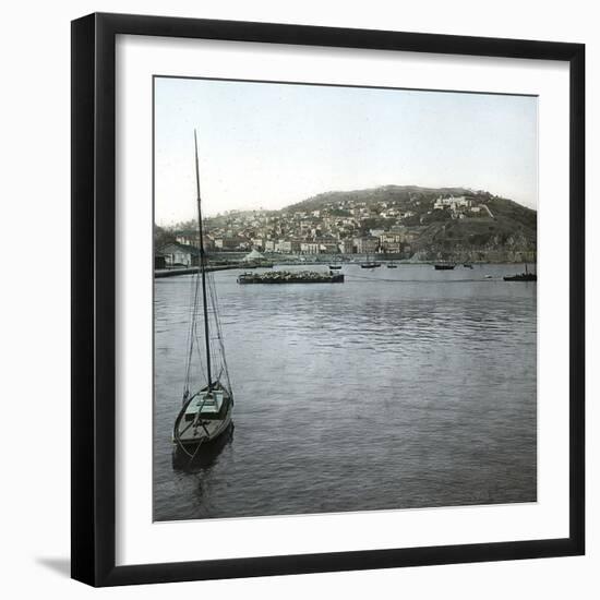 Philippeville (Present-Day Skikda, Algeria), the View from the Jetty-Leon, Levy et Fils-Framed Photographic Print