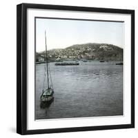 Philippeville (Present-Day Skikda, Algeria), the View from the Jetty-Leon, Levy et Fils-Framed Premium Photographic Print