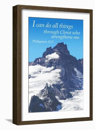 Philippians 4:13 - Inspirational-Lantern Press-Framed Art Print