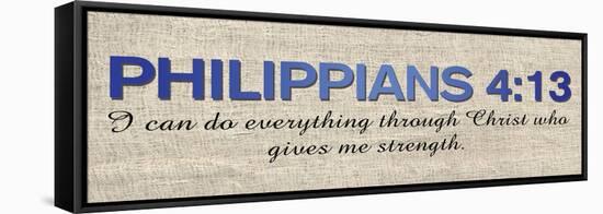 Philippians 4:13-Lauren Gibbons-Framed Stretched Canvas