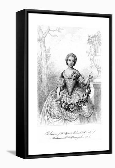 Philippine Elisabeth D'Orleans, Mademoiselle De Beaujolais-null-Framed Stretched Canvas