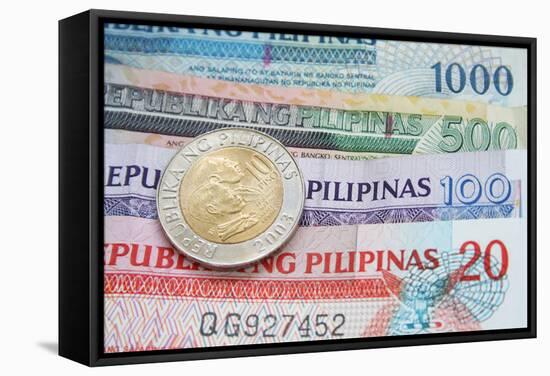 Philippine Peso-lenm-Framed Stretched Canvas