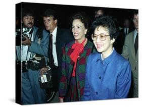 Philippine President Corazon C. Aquino, Arriving at Andrews Air Force Base, 1986-null-Stretched Canvas