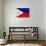 Philippines Flag Design with Wood Patterning - Flags of the World Series-Philippe Hugonnard-Art Print displayed on a wall