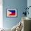 Philippines Flag Design with Wood Patterning - Flags of the World Series-Philippe Hugonnard-Framed Art Print displayed on a wall