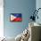 Philippines Flag-daboost-Framed Stretched Canvas displayed on a wall