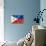 Philippines Flag-daboost-Stretched Canvas displayed on a wall
