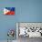 Philippines Flag-daboost-Stretched Canvas displayed on a wall