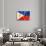 Philippines Flag-daboost-Art Print displayed on a wall