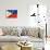 Philippines Flag-daboost-Art Print displayed on a wall