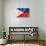 Philippines Flag-daboost-Art Print displayed on a wall