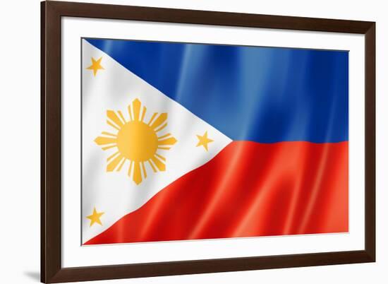 Philippines Flag-daboost-Framed Art Print